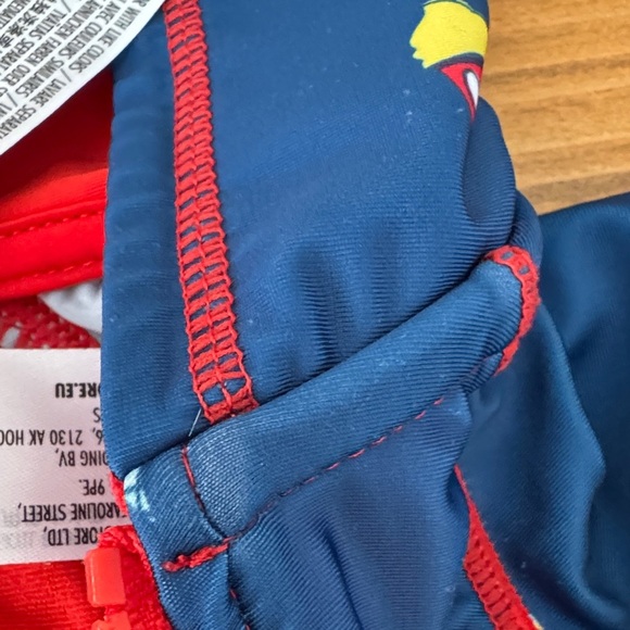 Disney Blue and Red Hooded One Piece Mickey Mouse infant - Picture 8 of 8